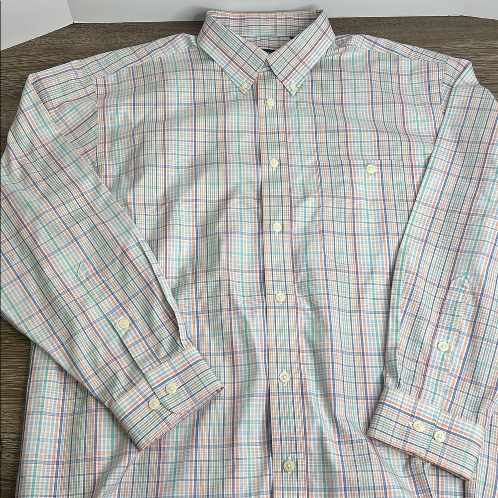 Orvis Plaid Button-Down Shirt | 100% Cotton | Men’s XL - Picture 2 of 13